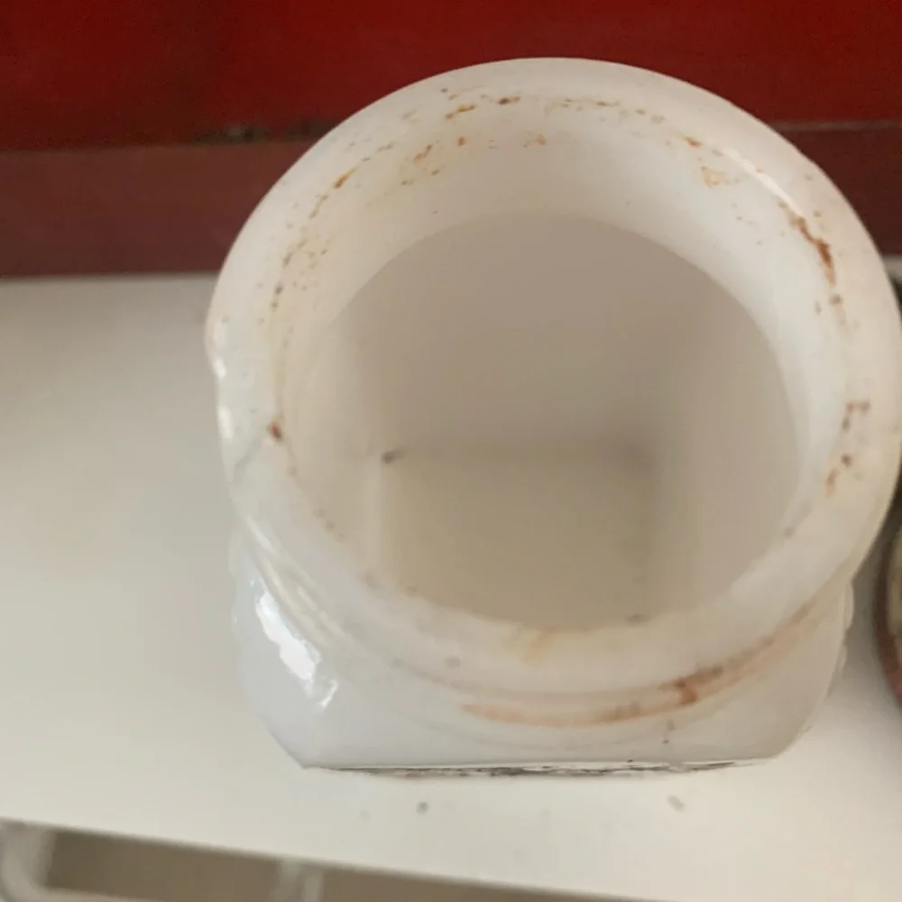 Vintage Milk Glass Spice Jars on Stand - Picture 6 of 10